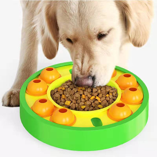 Dog Pets Puzzle Toys Slow Feeder Interactive Increase Puppy IQ Food Dispenser Slowly Eating NonSlip Bowl Pet Dogs Training Game - FURRY FRIENDS