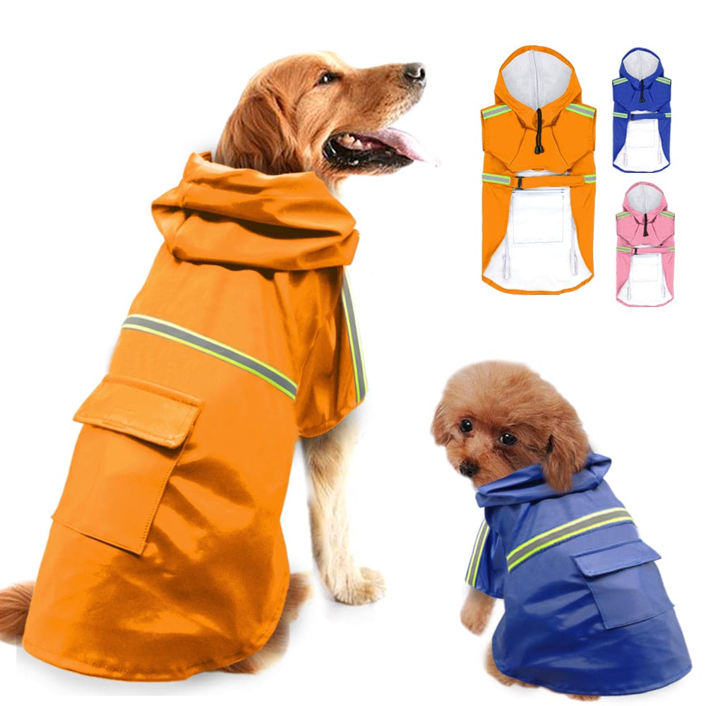 Waterproof Reflective Dog Raincoat - FURRY FRIENDS