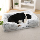 Plush Round Pet Bed Dog Bed Winter - FURRY FRIENDS