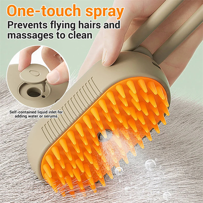 Cat Steam hair Brush Steamy 3 In 1 Electric Spray 
 For Massage Hair Removal Combs - FURRY FRIENDS