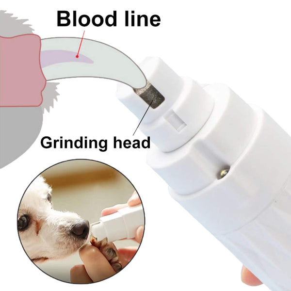 Electric Pet Nail Polisher With Light For Dog And Cat - FURRY FRIENDS