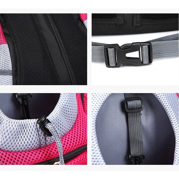 Pet Dog Carrier Carrier For Dogs Backpack Out Double Shoulder Portable Travel Outdoor Carrier Bag Mesh - FURRY FRIENDS