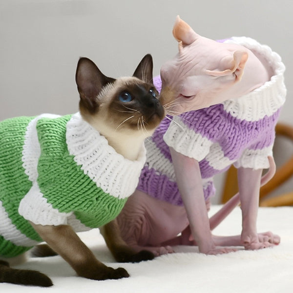 Handmade Cat Warm Sweater Clothes - FURRY FRIENDS