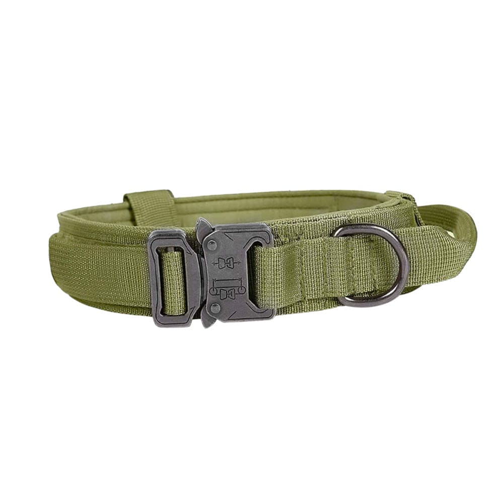 Pet Tactical Dog Collar And Leash Set, Adjustable Military Nylon Dog Collar - FURRY FRIENDS