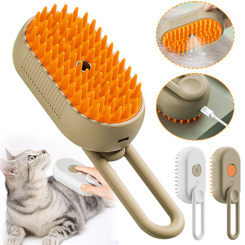 Cat Steam hair Brush Steamy 3 In 1 Electric Spray 
 For Massage Hair Removal Combs - FURRY FRIENDS