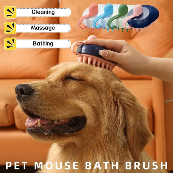 Soft Silicone Pets Hair Remover Comb Handheld Bath Shower Hair Shampoo Massage Brush For Dogs Cats Cleaning Tools Pet Products - FURRY FRIENDS