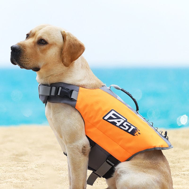 Reflective Printed Pet Dog Life Jacket Dog Swimming Suit - FURRY FRIENDS