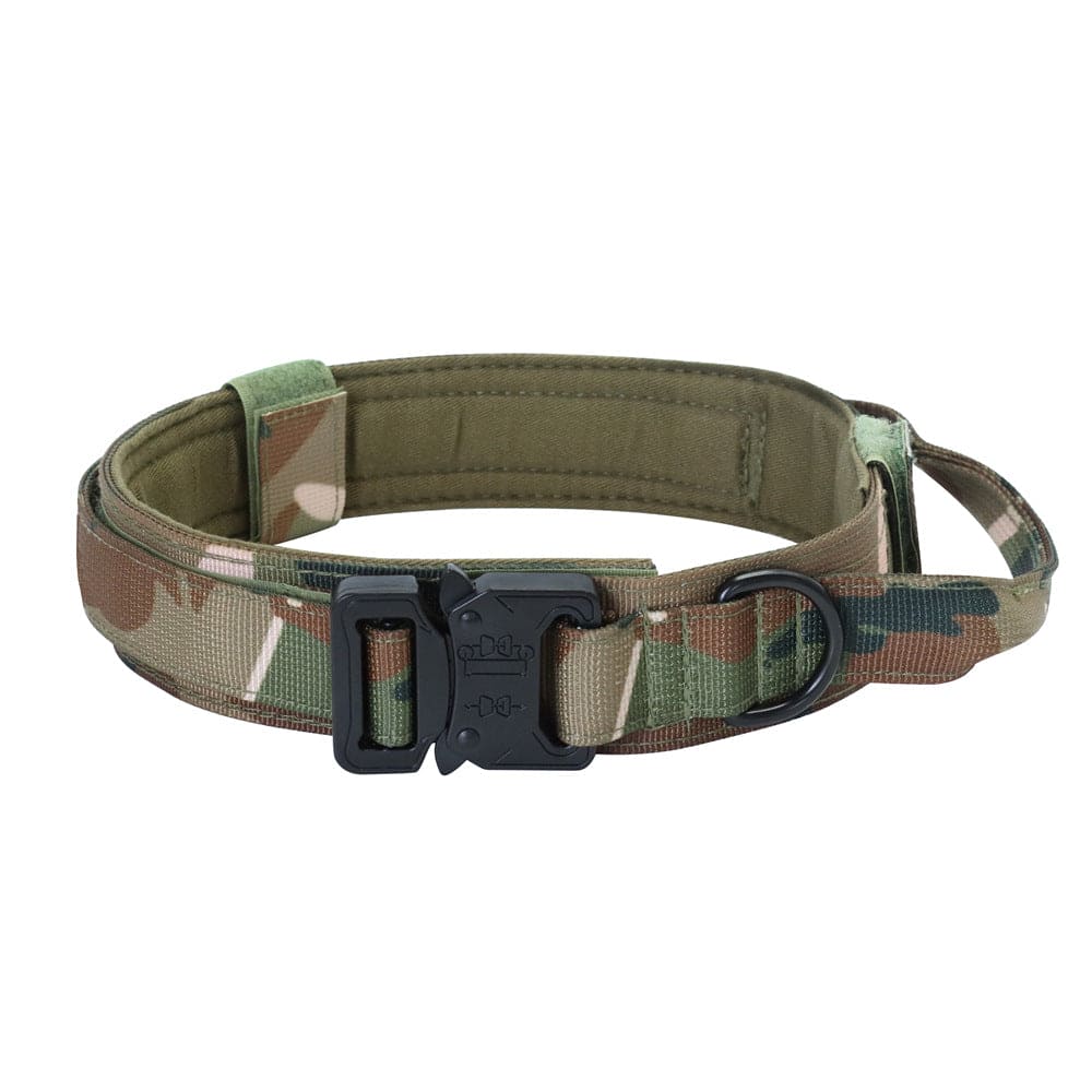 Pet Tactical Dog Collar And Leash Set, Adjustable Military Nylon Dog Collar - FURRY FRIENDS